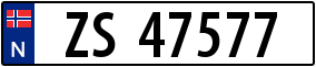 Truck License Plate